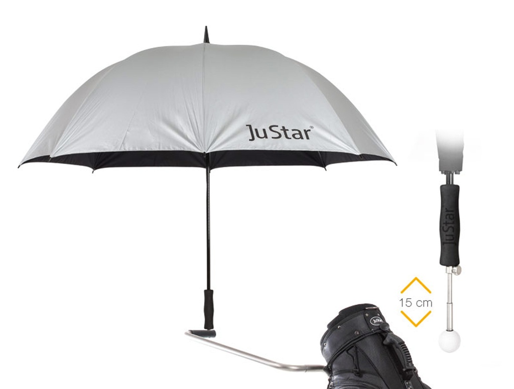 JuStar paraplu zilver (verlengd)
