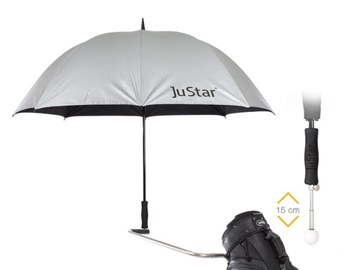 [STAR-SI3] JuStar paraplu zilver (verlengd)