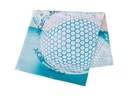 Halsdoek, multifuncioneel (turquoise-taupe)
