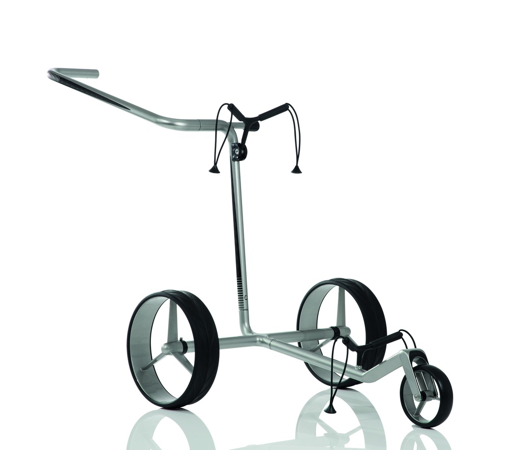 Carbon 3-wiel zilver-zwart