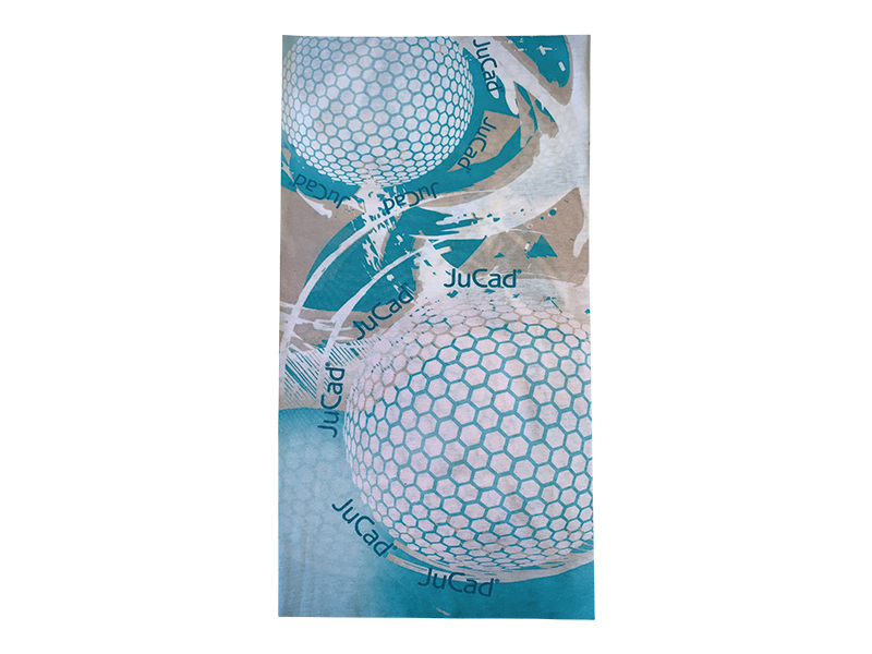 Halsdoek, multifuncioneel (turquoise-taupe)