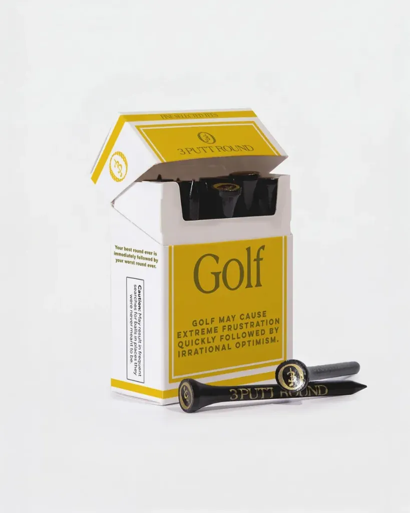 [3332] THE GOLD "GOLF ADDICTION" TEE PACK