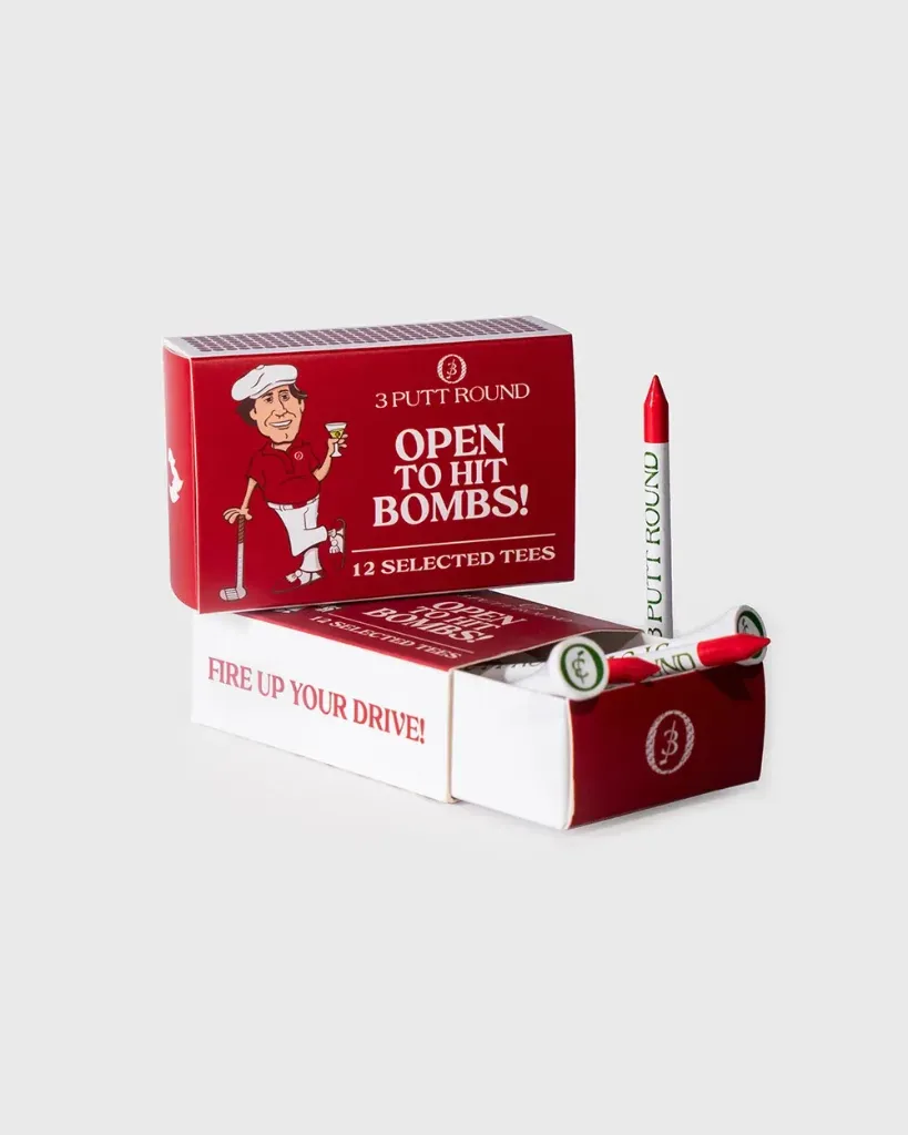 [3333] THE RED GOLF TEE MATCH BOX