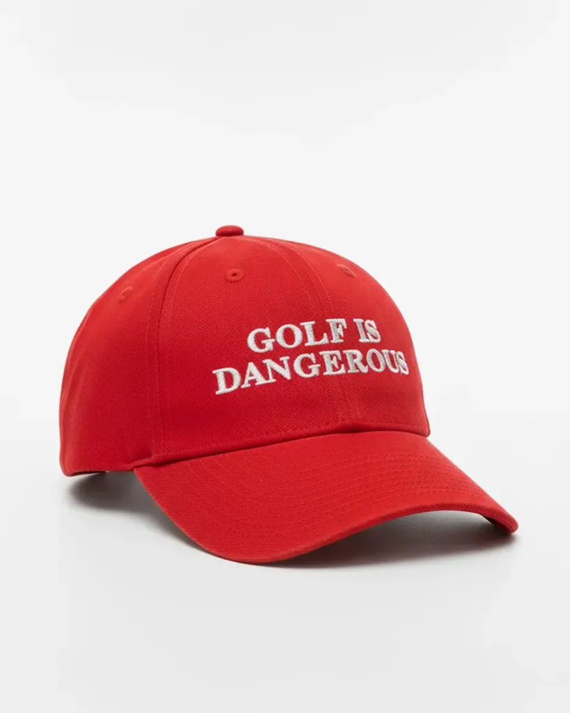 [3338] THE "GOLF IS DANGEROUS" BASEBALL CAP